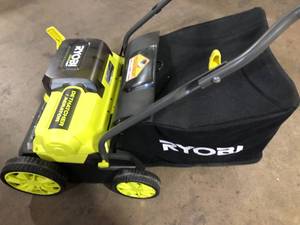 RYOBI ONE HP 18V Brushless 14 in. Cordless Battery DethatcherAerator  No Batteries No Charger Customer Returns See Pictures