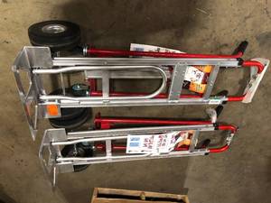 Lot of 2 Milwaukee 1,000 lbs. Capacity 4-in-1 Hand Truck Customer Returns See Pictures