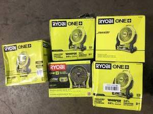 Lot of Assorted Ryobi Fans Customer Returns See Pictures