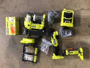 Lot of Assorted Ryobi Power Tools Customer Returns See Pictures