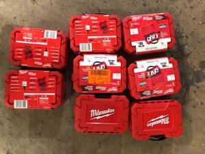 Lot of Assorted Milwaukee Hole Dozer Bi-Metal Hole Saw Kit (7-Piece) Customer Returns See Pictures