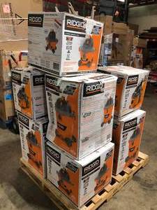 Pallet of Ridigd WetDry Shop Vacs Customer Returns See Pictures