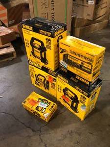 Lot of Assorted Dewalt Power Stations and Battery Chargers  Customer Returns See Pictures