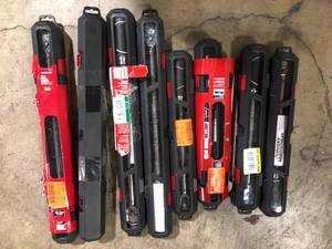 Lot of Assorted Torque Wrench Various Sizes  Customer Returns See Pictures