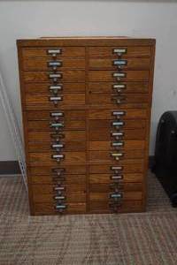 lot 42 image: antique cabinet
