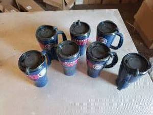 Lot of 7 Minnesota Twins Travel Mugs