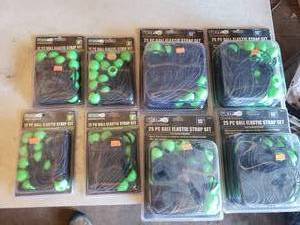 Lot of 8 Ball Elastric Strap Sets 4 Each of the 9 and 15