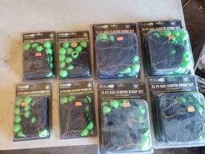 Lot of 8 Ball Elastric Strap Sets 4 Each of the 9 and 15