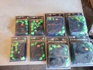Lot of 8 Ball Elastric Strap Sets 4 Each of the 9 and 15