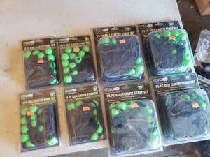 Lot of 8 Ball Elastric Strap Sets 4 Each of the 9 and 15