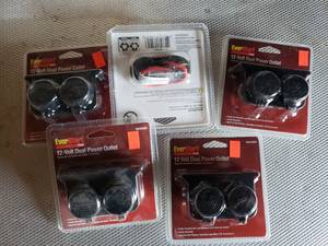Lot of 5 12V Dual Power Outlets