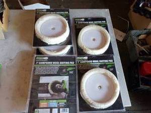 Lot of 5 - 7 Compound Wool Buffing Pads