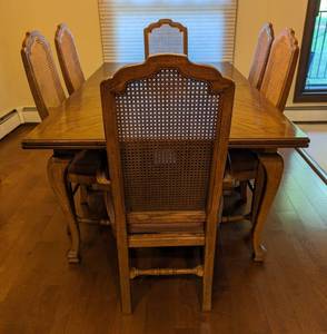 Vintage Drexel Dining Table and Chairs