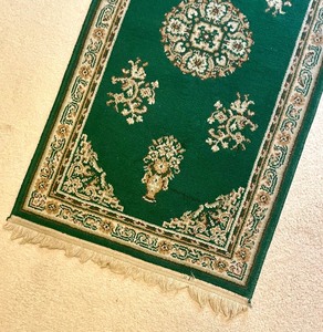 Gorgeous Kelly Green Accent Rug