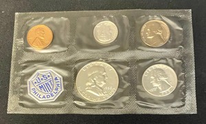 3 United States Philadelphia Mint Coin Proof Sets from 1958 and 1959