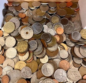 Large Variety of Coins from Many Countries