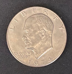 5 United States Eisenhower Silver Dollar Coins