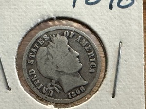 1898 United States Barber Head Dime & 1899 United States Barber Head Dime