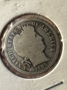 Four United States Barber Dimes