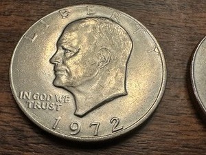 (6) United States Eisenhower Dollar Coins