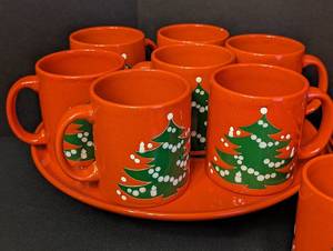 Waechtersbach Red Christmas Tree Dishes