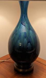 Blue Green Ceramic Table Lamp