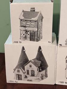Eight Dept 56 Dickens Village Houses