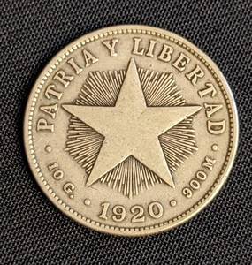 1920 Cuban 5 and 20 Centavos Coins