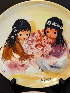 Pair of Degrazia Children Plates