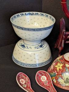 Vintage Asian Decor and Dishes
