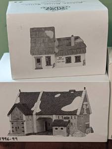 Eight Dept 56 Dickens Village Houses