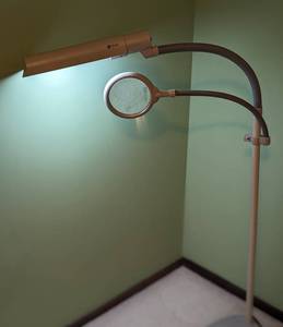 OttLite Adjustable Floor Lamp with Magnifier