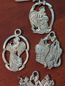 Longaberger Pewter Christmas Ornaments