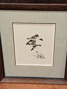 Pair of Framed Duck Prints by Raedeke