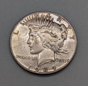 1934 Silver Peace Dollar