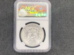 1890 Morgan Silver Dollar NGC AU50