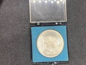 Rare 1948 Mexican .900 Silver 0.96 Oz. 5 Peso Coin- Only minted in 1947 and 1948