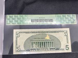 1987-E $5 Federal Reserve Note Graded 66PPQ by PCGS
