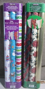 (Set of 2) KIRKLAND SIGNATURE DOUBLE-SIDED GIFT WRAP
