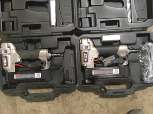 Lot of 2 Porter-Cable 18-Gauge Pneumatic Brad Nailer Kit Customer Returns See Pictures