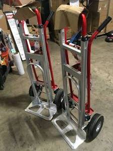 Lot of 2 Milwaukee 1,000 lbs. Capacity 4-in-1 Hand Truck  Customer Returns See Pictures