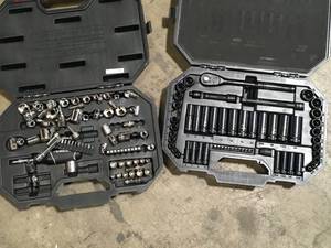 Lot of 2 Assorted Husky Tool Sets  Customer Returns See Pictures