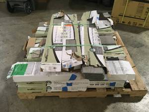 18 Boxes of TrafficMaster Aiden Platinum 6 MIL x 6.3 in. W x 36 in. L Click Lock Waterproof Luxury Vinyl Plank Flooring (24 sqftcase) Customer Returns some have damage See Pictures