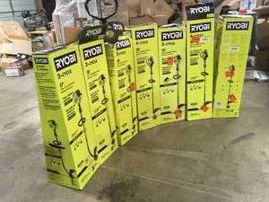 Lot of Assorted Ryobi String Trimmers Various Conditions  Customer Returns See Pictures