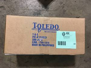 Lot of 6 Polish Brass Privacy BedBath Door Knob Set by TOLEDO   Customer Returns See Pictures