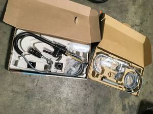Lot of 2 Moen Faucets Various Conditions  Customer Returns See Pictures