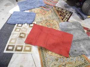 lot 26 image: Large variety of Rugs and other floor coverings