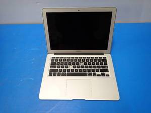 lot 50 image: Apple&nbspMacBookAir7,2 A1466 MJVE2LLA &nbspINTEL(R) CORE(TM) I5-5250U CPU  1.60GHZ  4GB DDR3 RAM  121GB SSD  13.0 screen with 1440 x 900 resolution &nbspMissing U and F keys. Anti-glare peeling  no charger