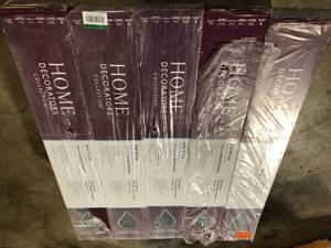 lot 30 image: Lot of 5 boxes Home Decorators Collection Briar Hill Oak 12 mm Thick x 7-916 in. W x 50-58 in. L Water Resistant Laminate Flooring (15.95 sq. ft.case)