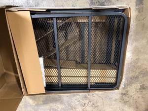 lot 35 image: CURT 60 in. x 24 in. CURT Steel Cargo Carrier Hitch Basket (Folding 2 in. Shank, 500 lb. Capacity)